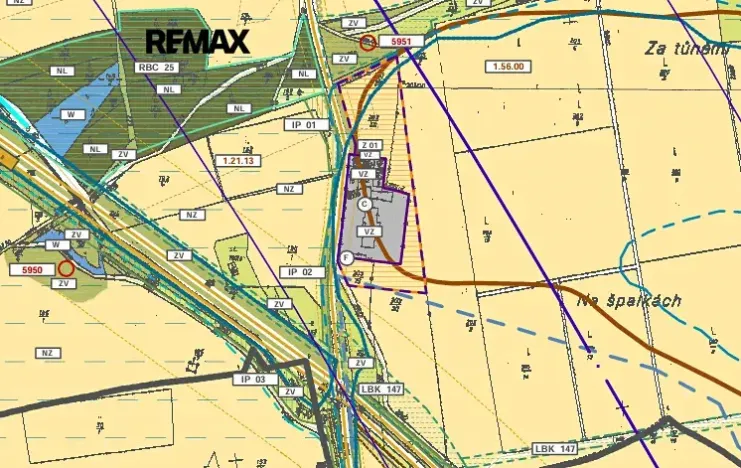 Prodej komerčního pozemku, Všestudy, 42524 m2