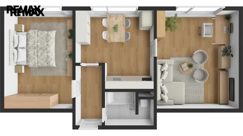 Prodej bytu 2+1, Velké Poříčí, Na Škvárovně, 44 m2
