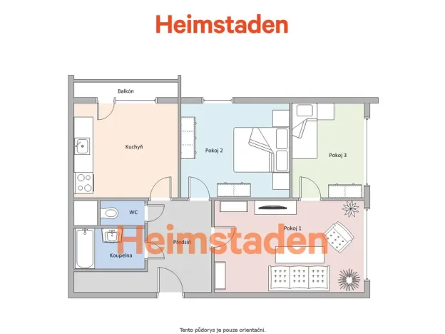 Pronájem bytu 3+1, Frýdek-Místek - Místek, Československé armády, 67 m2