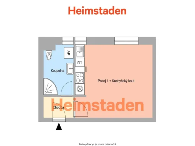 Pronájem bytu 1+kk, Havířov - Město, Kolmá, 25 m2