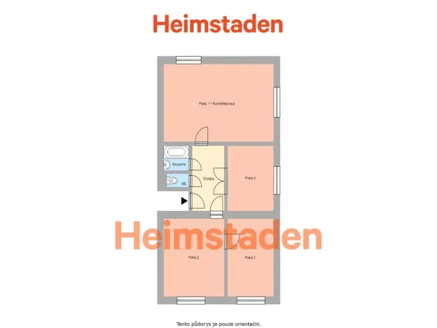 Pronájem bytu 4+kk, Havířov - Město, Marxova, 76 m2