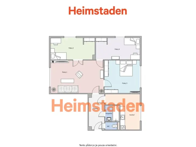 Pronájem bytu 4+1, Havířov - Město, Jungmannova, 76 m2