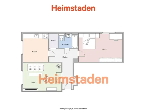 Pronájem bytu 2+1, Havířov - Město, Marie Majerové, 54 m2