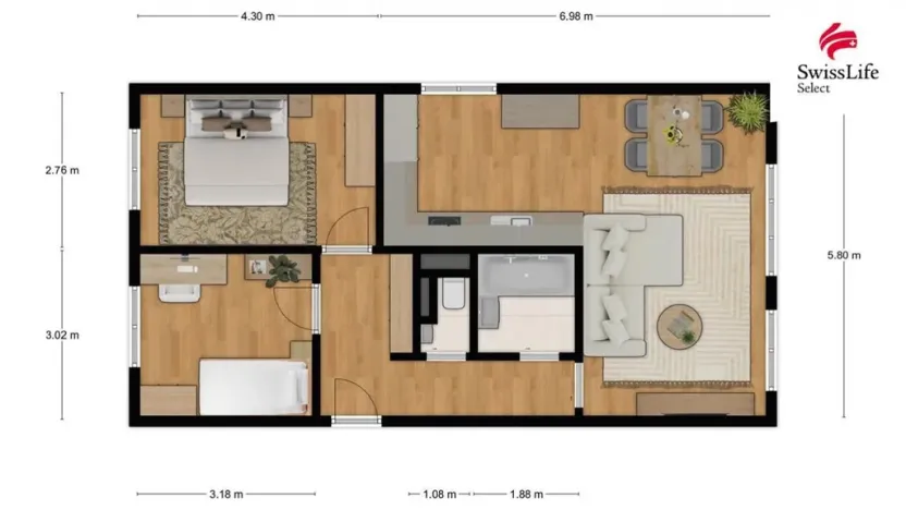 Pronájem bytu 3+kk, Neratovice, Na Výsluní, 66 m2
