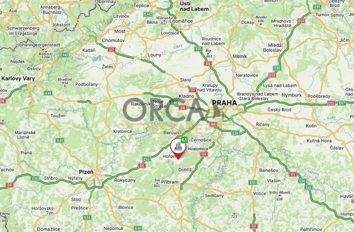 Prodej pozemku, Hostomice, 8431 m2