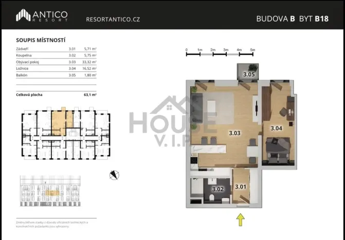 Pronájem bytu 2+kk, Český Brod, Kounická, 61 m2