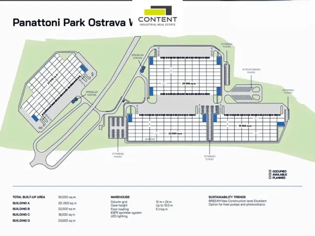 Pronájem skladu, Hladké Životice, Kujavská, 29000 m2