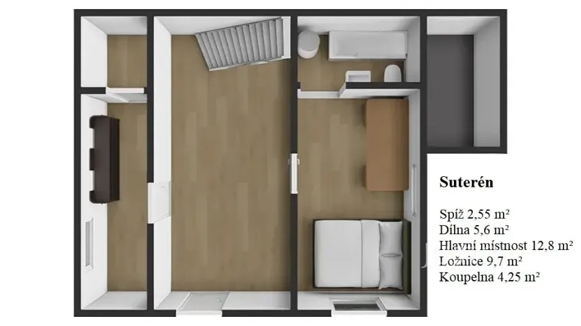 Prodej rodinného domu, Třebotov, Na Potoce, 107 m2