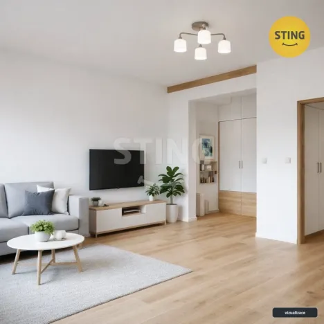 Prodej bytu 1+kk, Hrabyně, 42 m2