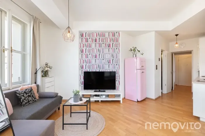 Prodej bytu 1+kk, Praha - Vršovice, Sportovní, 34 m2