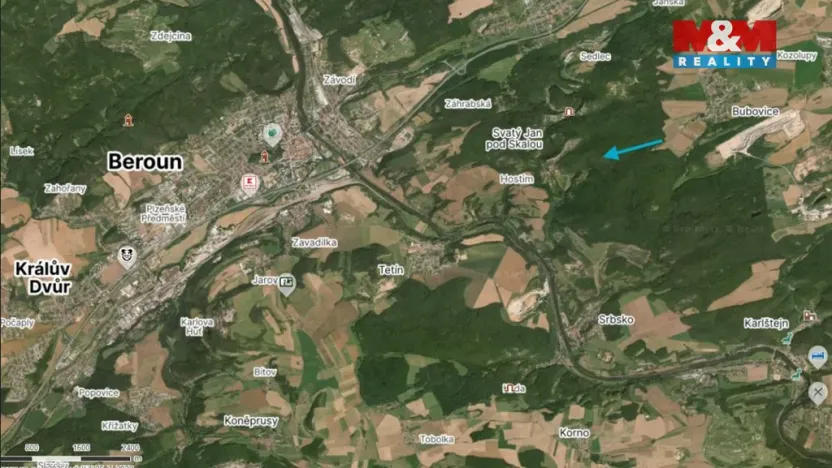 Prodej louky, Beroun - Beroun-Hostim, 3521 m2