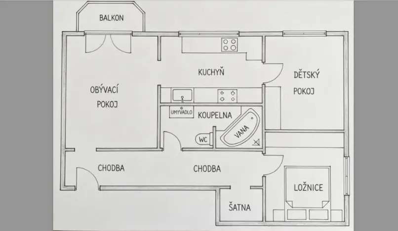 Prodej bytu 3+1, Rožnov pod Radhoštěm, Svazarmovská, 74 m2