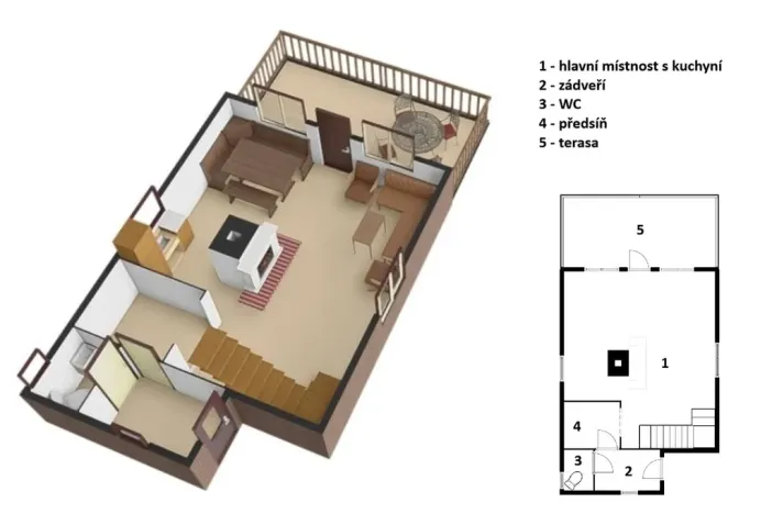 Prodej chaty, Trutnov - Oblanov, 67 m2