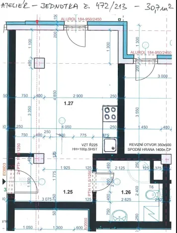 Pronájem bytu 1+kk, Písek, Pražská, 31 m2
