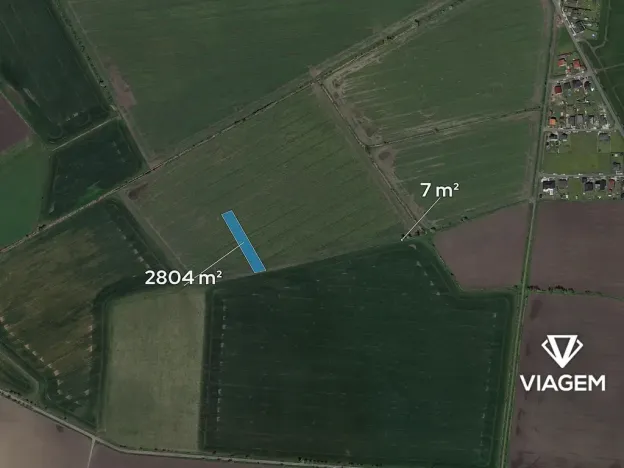 Prodej podílu pole, Charvatce, 350 m2