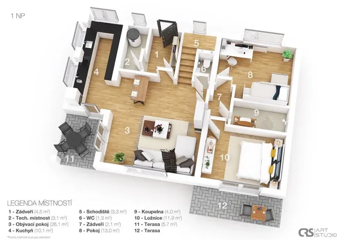 Prodej rodinného domu, Mikulov, Dukelská, 173 m2