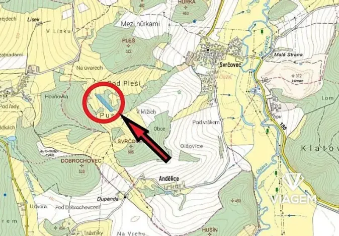 Prodej podílu lesa, Dolany, 3080 m2