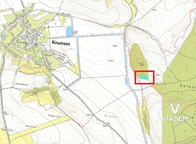 Prodej podílu lesa, Seloutky, 1150 m2