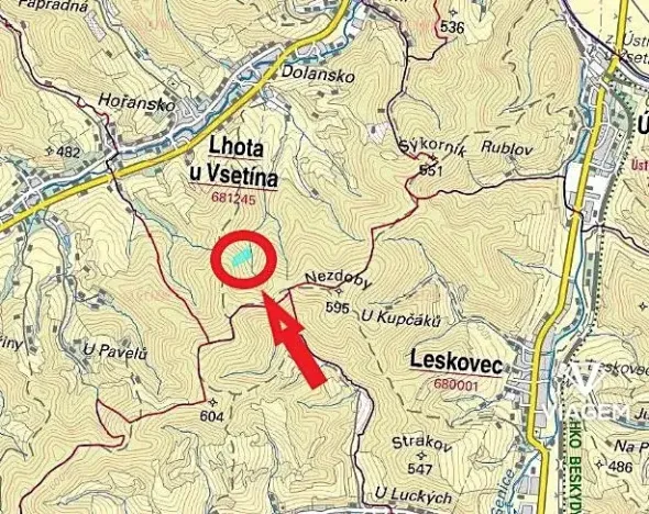 Prodej lesa, Lhota u Vsetína, 11980 m2