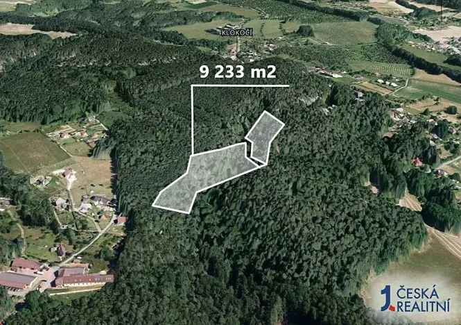 Prodej podílu lesa, Mírová pod Kozákovem, 4616 m2