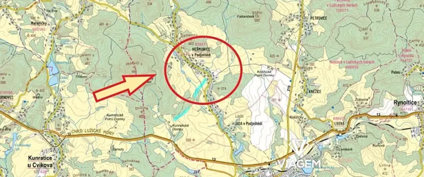 Prodej podílu pole, Jablonné v Podještědí, 8430 m2