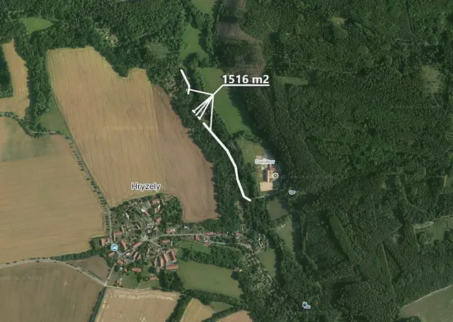 Prodej podílu pole, Barchovice, 349 m2