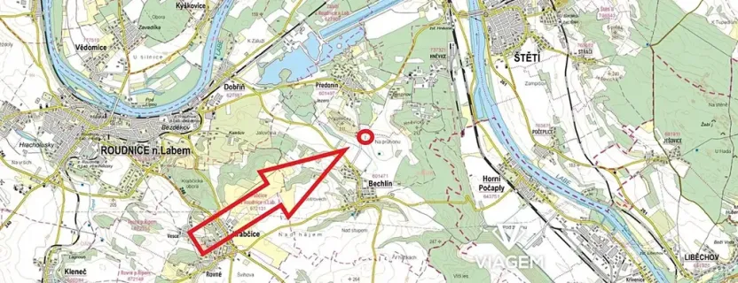 Prodej podílu pole, Bechlín, 386 m2