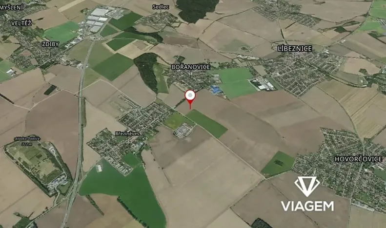Prodej podílu pole, Bořanovice, 4229 m2