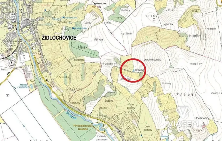 Prodej pole, Nosislav, 1542 m2