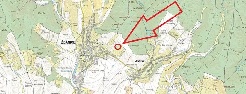 Prodej zahrady, Ždánice, 2441 m2