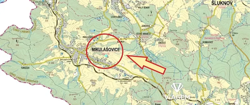 Prodej pole, Mikulášovice, 9685 m2