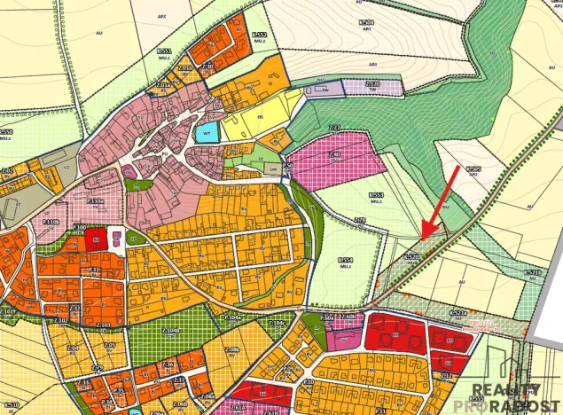 Prodej pole, Holubice, 3374 m2