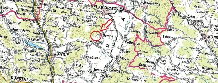 Prodej louky, Borotín, 2410 m2