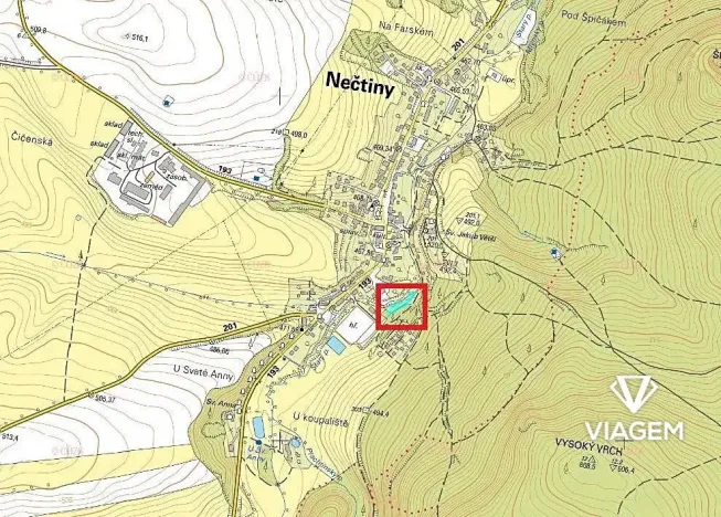 Prodej podílu zahrady, Nečtiny, 135 m2