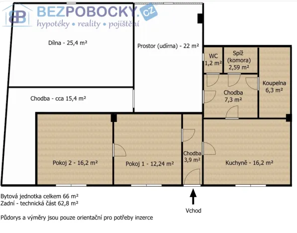 Prodej rodinného domu, Štoky, 63 m2