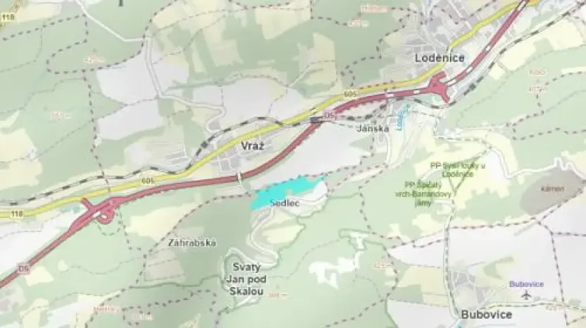 Prodej lesa, Svatý Jan pod Skalou, 99566 m2