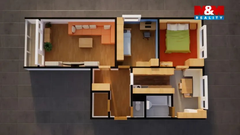 Prodej bytu 3+1, Turnov, Studentská, 76 m2