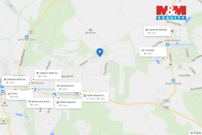 Pronájem bytu 2+kk, Velké Popovice, Husova, 40 m2