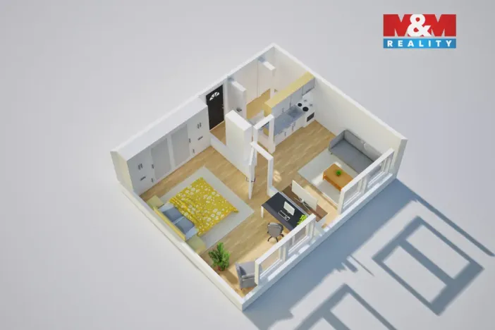 Prodej bytu 1+1, Teplice - Řetenice, Bratislavská, 40 m2