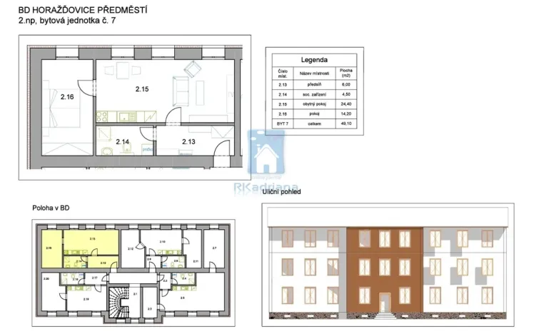 Prodej bytu 2+kk, Horažďovice, Předměstí, 49 m2