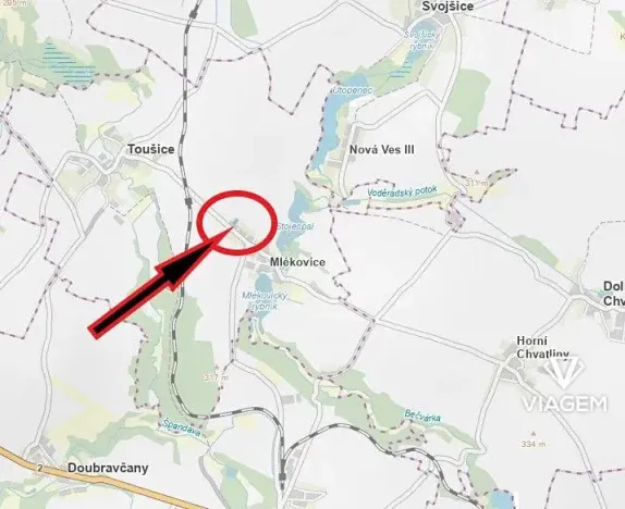 Prodej podílu pozemku pro bydlení, Toušice, 194 m2