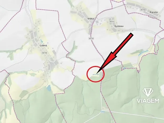 Prodej zahrady, Vrbka, 1195 m2