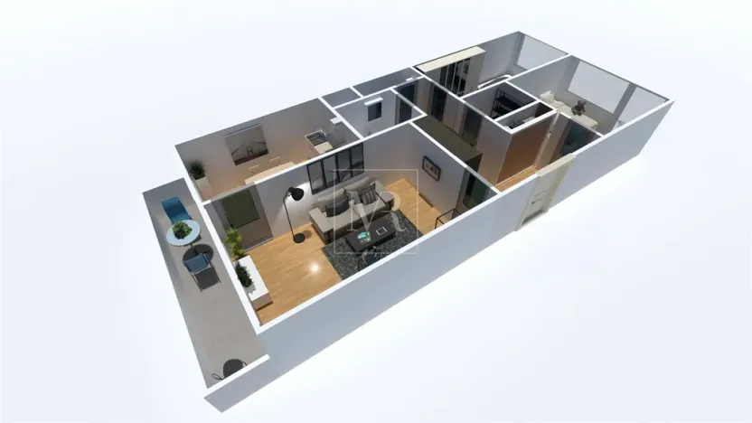 Prodej bytu 3+1, Praha - Střížkov, Jablonecká, 67 m2