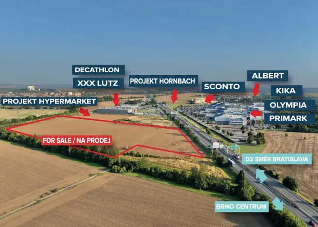 Prodej komerčního pozemku, Brno, 80000 m2