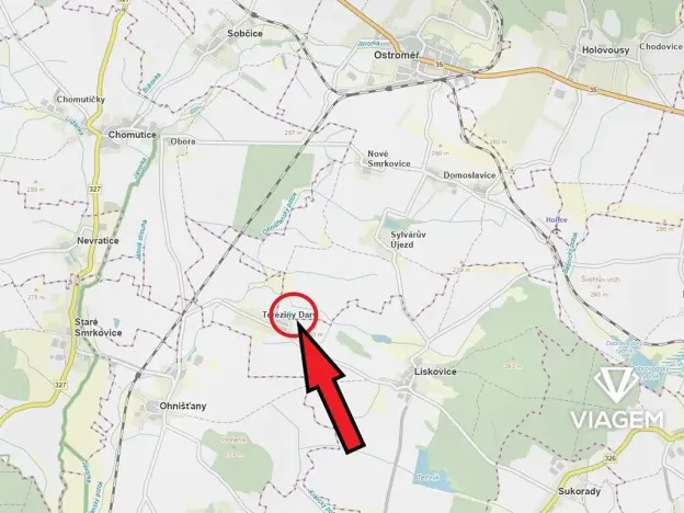 Prodej podílu pole, Staré Smrkovice, 264 m2