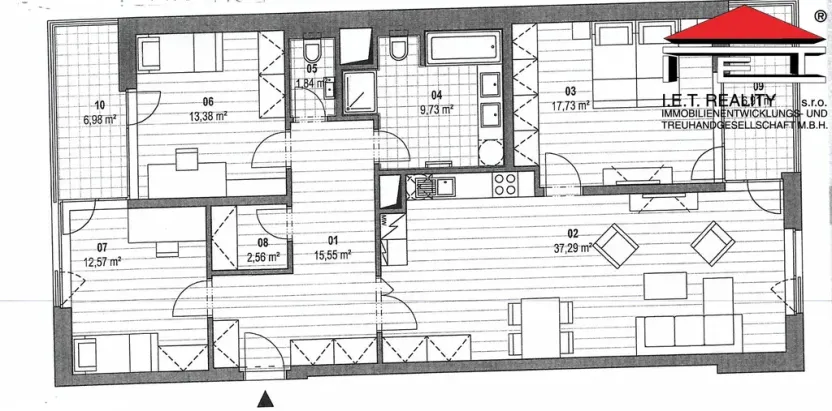 Pronájem bytu 4+kk, Ostrava - Moravská Ostrava, Na Prádle, 111 m2