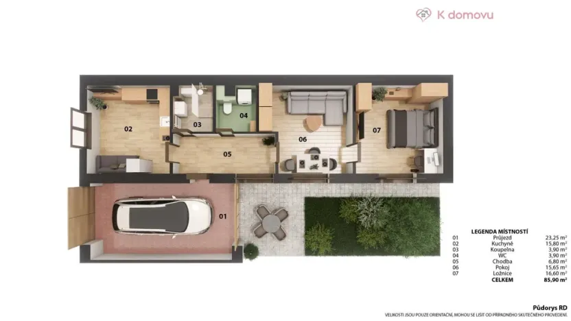 Prodej rodinného domu, Staré Město, Brněnská, 64 m2