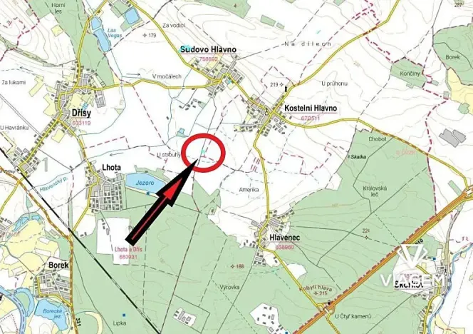 Prodej pole, Sudovo Hlavno, 2877 m2