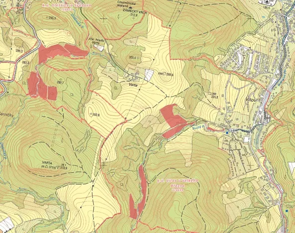 Prodej louky, Velké Březno, 40496 m2