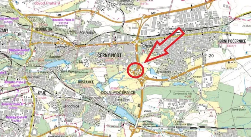 Prodej pole, Praha - Černý Most, 4457 m2